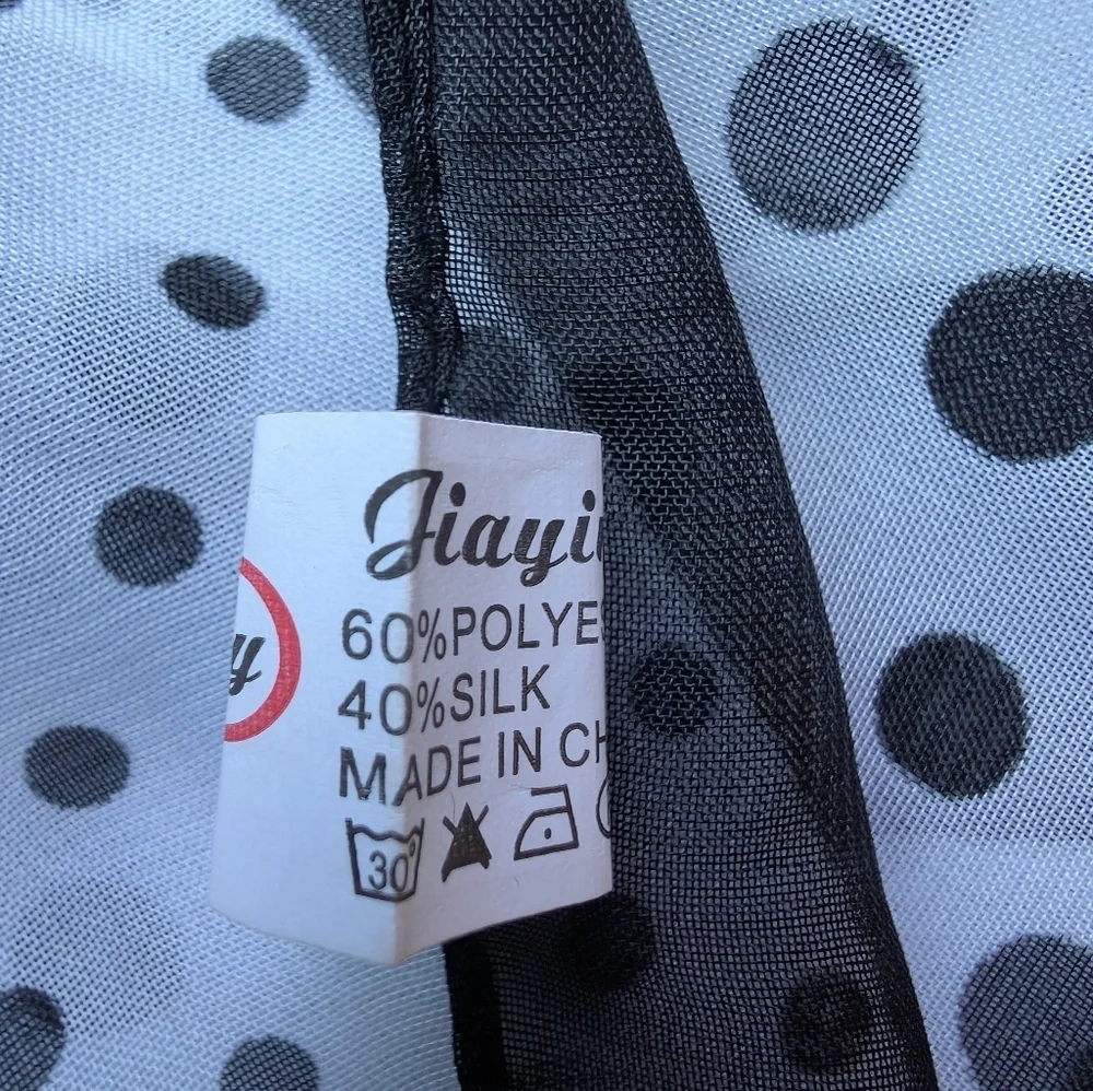 Polka Dot Sheer Scarf
